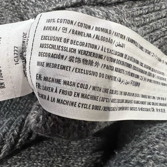 Abercrombie & Fitch Men's Grey Long Sleeve Cotton Sweater‎ - Picture 4 of 4